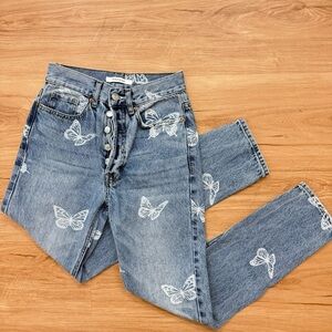 Pacsun Ultra High-Rise Slim Butterfly Jeans